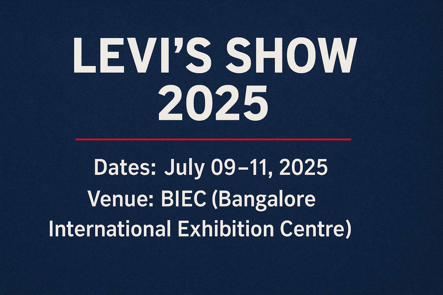 Levi’s Show 2025