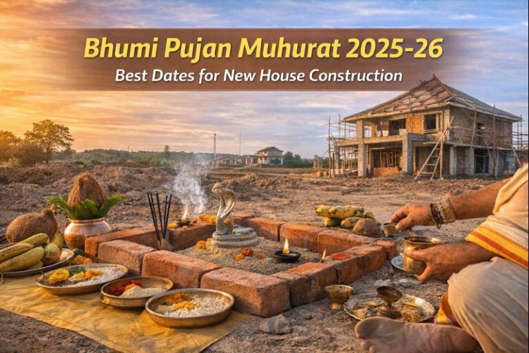 Bhumi Pujan Muhurat 2025–26