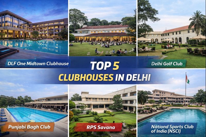 Top 5 Clubhouses in Delhi