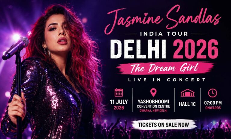 Jasmine Sandlas India Tour Delhi 2026 at Yashobhoomi Convention Centre